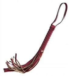 Dream Toys Öko-bőr ostor, számos csíkkal. Bdsm kellék (8720365102998)