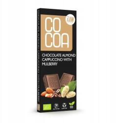 COCOA Mandulás cappuccino csokoládé eperfával bio 40 g cocoa (5902565217228)