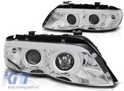  Fényszórók Angel Eyes fekete BMW X5 E53 09.99-10.03 (TTHB6027521)