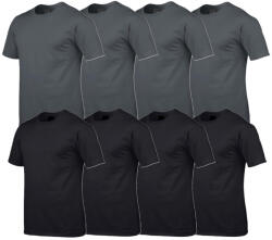 Gildan 2x4 db-os csomagban Gildan kereknyakú pamut póló, charcoal-fekete-M (GI5000ch-bl-2x4-M)