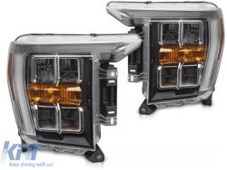  Fényszórók Tube Light Double fekete FORD F150 MK13 14-17 (TTHF6029258)