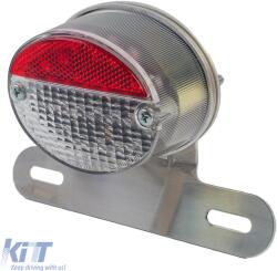  Univerzális motorkerékpár mini LED hátsó lámpa, átlátszó búra, RETRO (ODTLAR6025544)