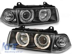  Fényszórók Angel Eyes CCFL fekete BMW E36 12.90-08.99 C/C (TTHB6027864)
