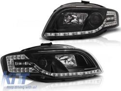  Tuning fényszóró szett LED-del Audi A4 B7 11.2004-03.2008 sedan/kombi/kabrió, bal és jobb (ABAUHX6010371)