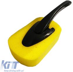  Sponge suitable for cleaning Yellow Guard 1106051 with plastic handle 33cm x 11cm x 12cm (CGRCMAR6037929)