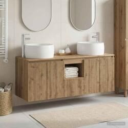 vidaXL Set dulap baie 3 buc. Stejar Artizanal 49, 5 x 44, 5 x 66 cm GartenMobel Dekor (3405726)