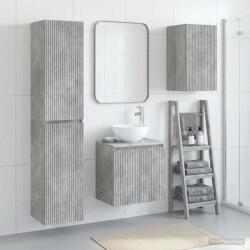 vidaXL Set de mobilier pentru baie 3 buc. Gri Beton 33 x 34, 5 x 160 cm GartenMobel Dekor (3406066)