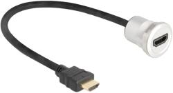 Delock Cablu HDMI soclu la HDMI mufă, 0, 3 m, negru, pentru 8K/UHD 4320p (88180)