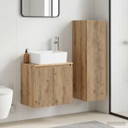 vidaXL Set de mobilier pentru baie 2 buc. Stejar Artizanal GartenMobel Dekor (3406132)
