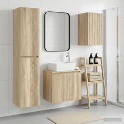 vidaXL Set de mobilier pentru baie 3 buc. Stejar Sonoma GartenMobel Dekor (3406075)