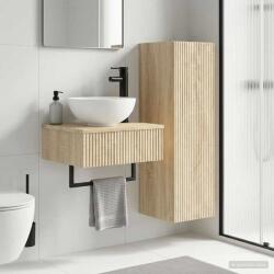 vidaXL Set de mobilier pentru baie 2 buc. Stejar Sonoma GartenMobel Dekor (3406095)