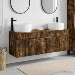 vidaXL Set dulap baie 3 buc. Stejar fumuriu 49 x 44, 5 x 66 cm GartenMobel Dekor (3405772)