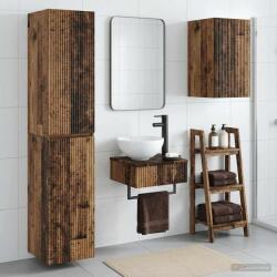 vidaXL Set de mobilier pentru baie 3 buc. Lemn vechi GartenMobel Dekor (3406051)