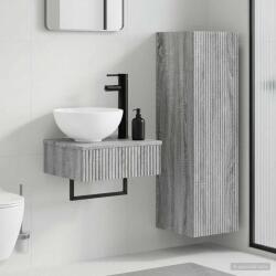 vidaXL Set de mobilier pentru baie 2 buc. Sonoma gri GartenMobel Dekor (3406099)