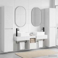 vidaXL Set de mobilier pentru baie 5 buc. Alb foarte lucios GartenMobel Dekor (3406017)