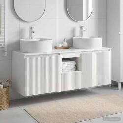 vidaXL Set dulap baie 3 buc. Alb foarte lucios 49, 5 x 44, 5 x 65 cm GartenMobel Dekor (3405681)