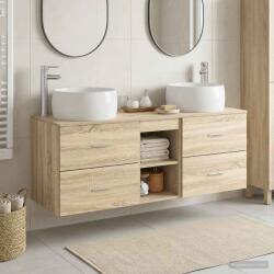 vidaXL Set de mobilier pentru baie 3 buc. Stejar Sonoma GartenMobel Dekor (3405925)