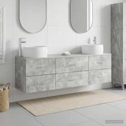vidaXL Set de mobilier pentru baie 3 buc. Gri Beton GartenMobel Dekor (3405918)