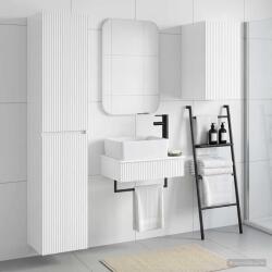 vidaXL Set de mobilier pentru baie 3 buc. Alb foarte lucios GartenMobel Dekor (3406057)