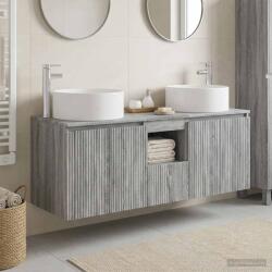 vidaXL Set dulap baie 3 buc. Sonoma gri 49, 5 x 44, 5 x 65, 5 cm GartenMobel Dekor (3405743)