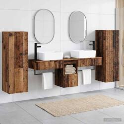 vidaXL Set de mobilier pentru baie 5 buc. Lemn vechi GartenMobel Dekor (3405981)