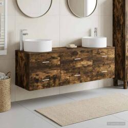 vidaXL Set de mobilier pentru baie 3 buc. Stejar fumuriu GartenMobel Dekor (3405943)