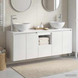 vidaXL Set dulap baie 3 buc. Alb foarte lucios 49, 5 x 41 x 64, 5 cm GartenMobel Dekor (3405631)