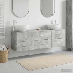 vidaXL Set de mobilier pentru baie 3 buc. Gri Beton GartenMobel Dekor (3405894)