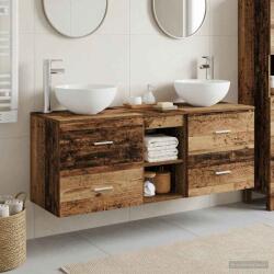 vidaXL Set dulap baie 3 buc. Lemn vechi 49, 5 x 41 x 64, 5 cm GartenMobel Dekor (3405809)