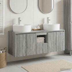 vidaXL Set dulap baie 3 buc. Sonoma gri 49, 5 x 44, 5 x 65 cm GartenMobel Dekor (3405683)