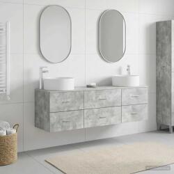 vidaXL Set de mobilier pentru baie 3 buc. Gri Beton GartenMobel Dekor (3405942)