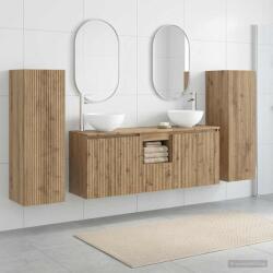 vidaXL Set de mobilier pentru baie 5 buc. Stejar Artizanal GartenMobel Dekor (3405992)