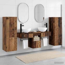 vidaXL Set de mobilier pentru baie 5 buc. Lemn vechi GartenMobel Dekor (3405971)