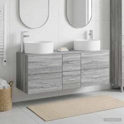 vidaXL Set de mobilier pentru baie 3 buc. Sonoma gri GartenMobel Dekor (3405960)