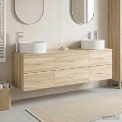 vidaXL Set de mobilier pentru baie 3 buc. Stejar Sonoma GartenMobel Dekor (3405941)