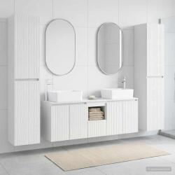 vidaXL Set de mobilier pentru baie 5 buc. Alb foarte lucios GartenMobel Dekor (3406037)
