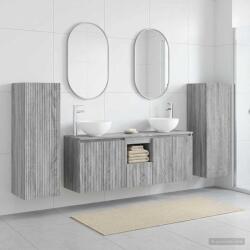 vidaXL Set de mobilier pentru baie 5 buc. Sonoma gri GartenMobel Dekor (3405989)