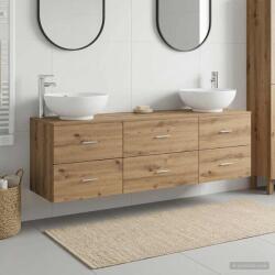 vidaXL Set de mobilier pentru baie 3 buc. Stejar Artizanal GartenMobel Dekor (3405898)