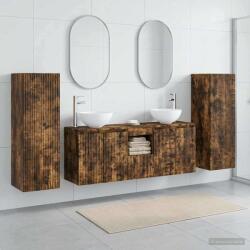 vidaXL Set de mobilier pentru baie 5 buc. Stejar fumuriu GartenMobel Dekor (3405988)