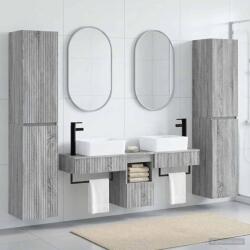 vidaXL Set de mobilier pentru baie 5 buc. Sonoma gri GartenMobel Dekor (3406019)