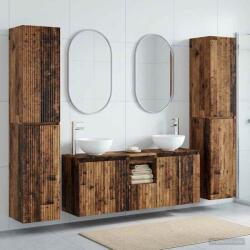 vidaXL Set de mobilier pentru baie 5 buc. Lemn vechi GartenMobel Dekor (3406031)