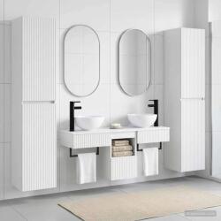 vidaXL Set de mobilier pentru baie 5 buc. Alb 33 x 34, 5 x 160 cm GartenMobel Dekor (3406003)