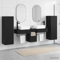vidaXL Set de mobilier pentru baie 5 buc. Negru 33 x 34, 5 x 100 cm GartenMobel Dekor (3405974)