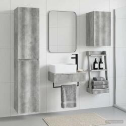 vidaXL Set de mobilier pentru baie 3 buc. Gri Beton 33 x 34, 5 x 160 cm GartenMobel Dekor (3406056)