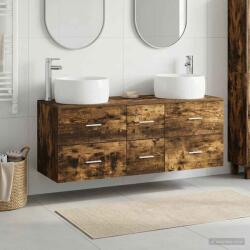 vidaXL Set de mobilier pentru baie 3 buc. Stejar fumuriu GartenMobel Dekor (3405935)