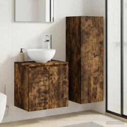 vidaXL Set de mobilier pentru baie 2 buc. Stejar fumuriu GartenMobel Dekor (3406118)
