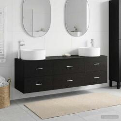 vidaXL Set de mobilier pentru baie 3 buc. Negru 49, 5 x 44, 5 x 65, 5 cm GartenMobel Dekor (3405940)
