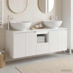 vidaXL Set dulap baie 3 buc. Alb foarte lucios 49, 5 x 44, 5 x 65 cm GartenMobel Dekor (3405701)