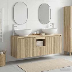 vidaXL Set dulap baie 3 buc. Stejar Sonoma 49, 5 x 44, 5 x 65 cm GartenMobel Dekor (3405699)