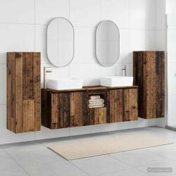 vidaXL Set de mobilier pentru baie 5 buc. Lemn vechi GartenMobel Dekor (3406001)